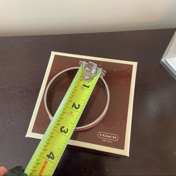 Coach Bangle Bracelet Pink & Silver - Picture 5 of 7